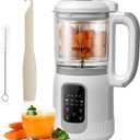 Ollygrin Baby Food Maker Steamer and Blender Baby Food Processor Puree Machine Baby Steamer Blender Food Processor One Step Baby Food Maker Chopper Grinder Auto Cooking Grinding Touch Screen White