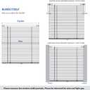 LazBlinds No Tools-No Drill 1" Aluminum Mini Blinds, Cordless Blinds for Indoor Windows, Light Filtering Horizontal Blinds and Shades for Window Size 30'' W x 48'' H, Silver Grey