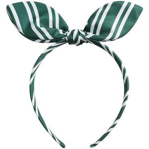JiaDuo Knotted Bow Headband for Women Wizard Costume Striped Headwear Halloween Party Trip Witch Cosplay Hair Accessories Green