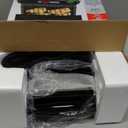 George Foreman 4-Serving Removable Plate Electric Grill and Panini Press, George Tough Non-Stick Coating, Drip Tray Catches Grease, Black