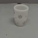 GenSwin Christmas Flameless Candles with Remote Timer, Set of 2 Christmas LED Battery Operated Pillar Candles with Snow House, Santa, Reindeer Decals for Holiday Winter Party Home Decor(D3 x H6)