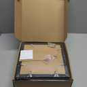 10x10 Picture Frame Set of 4, Made of Real Glass and Black Wooden Frame - Display Picture 8x8 with Mat or 10 x 10 Without Mat, 10 by 10 Photo for Wall or Tabletop