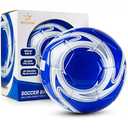 Western Star Soccer Ball Size 3 & Size 4 & Size 5 - Official Match Weight - 6 Designs - Youth & Adult Soccer Players - Attractive and Durable Design - Match Grade Soccer Ball (Navy Blue,
