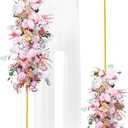 Putros Metal Arch Stand 6FT Gold Wedding Balloon Arched Backdrop Stand Square Arch Frame for Birthday Party Bridal Baby Shower Ceremony Decoration