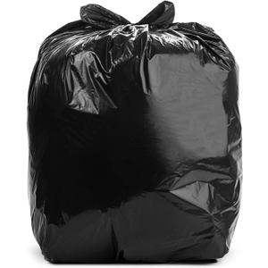 Aluf Plastics T-Tough Roll Pack Low Density Repro Blend Star Seal Coreless Rolls Bag, 56 Gallon Capacity, 47" Length x 43" Width, XXH Strength, Black (Pack of 100)