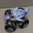 Monster Jam Official Megalodon Monster Truck with Sound, Plush Toy, Shark Monster Truck for Boys and Girls, Kids Toys for Ages 3 and Up, 7