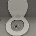 BEMIS 500EC 390 Toilet Seat with Easy Clean & Change Hinges, 1 Pack Round, Cotton White