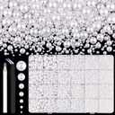 13000Pcs Flatback Pearls for Crafting (White), Assorted Size 2/3/4/5/6/8/10mm Non Hotfix Half Pearl, Bedazzling Bead for DIY Crafts Clothing Tumblers Mugs Shoes Fabric Embellishment Nail Art Makeup (Large Pack)