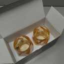 Whiskey Glasses Set of 2, Rocks Glass, 8.5 OZ Drinking Glasses, Creative Twisted Crystal Old Fashioned Cocktail Glass Tumbler for Bourbon, Scotch, Tequila, Cognac, Rum