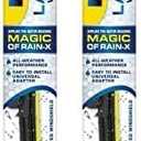 Rain-X 5079275-2 Latitude 2-In-1 Water Repellent Wiper Blades, 18" and 26" Windshield Wipers (Pack Of 2), Automotive Replacement Windshield Wiper Blades With Patented Repellency Formula (Single (Pack of 2))