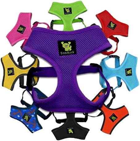 Classic Dog Harness Innovative Mesh No Pull No Choke Design Soft Double Padded Breathable Vest for Eco-Friendly Easy Control Walking Quick Release for Puppies Toy Breeds & Small Dogs (Small, Purple)