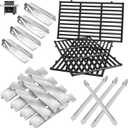 GS4 Genesis II Grill Parts for Weber Genesis II/II LX 400 SER 4-Burner Grill Accessories Genesis 400 (2022 Y) Replacement for Weber Grates 66097,Flavorizer Bars 66030,Heat Deflector 66041&Burner 67490
