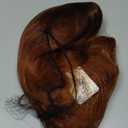 Orange Wigs with Bangs,Ginger Long Wavy Wig for Women,Long Curly Synthetic Hair Wig for Party Daily Use 24IN