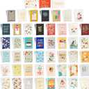 Hallmark All Occasion Boxed Set of Assorted Blank Greeting Cards with Card Organizer (Pack of 100)Birthday, Thank You, Congratulations, Wedding, Baby, Thinking of You, Sympathy