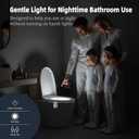 Chunace 3 Pack Toilet Night Lights with Motion Activated Sensor, 16 Colors LED Nightlight Inside Bowl, Cool Stuff for Bathroom Accessories Decor, Unique & Funny Housewarming Gadgets for Men/Kids 2025