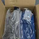 RULLINE 4" Air Intake System Air Intake Pipe with Oiled Filter Compatible with Ford F250 F350 F450 6.4L Powerstroke Diesel 2008-2010 (Blue)