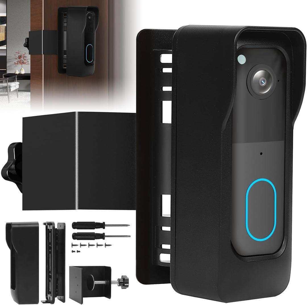 Adjustable Blink Doorbell Camera Mount (45 to 135 Degrees),No Drill Doorbell Mounting Bracket for New Blink Video Doorbell 2025 (2nd Gen),Anti Theft Doorbell Mount for Apartment Security