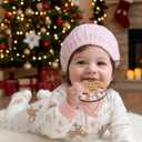 Heart's Sign Babys First Christmas Ornament 2025 Girl | Baby Girl 1st Christmas 2025 | Our First Xmas as Family of Three Ornament