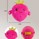 Baby Musical Sensory Toy,nteractive Musical Plush Toy with SoundsSensory Activity Learning Educational Kid Toy,Fun Christmas and Birthday Gifts Suitable for Multiplayer interaction (pink strawberry)