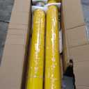VEVOR Safety Bollard, 48 Inch Height Bollard Post, 5.5 Inch Diameter Steel Pipe Safety Bollard Post, Yellow Steel Bollard, Steel Safety Bollard with 8 Anchor Bolts, Perfect for Traffic-Sensitive Area
