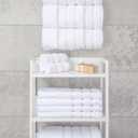 American Soft Linen Luxury 4 Piece Bath Towel Set, 600 GSM 100% Cotton Turkish Bath Towels for Bathroom, 27x54 in Extra Large Bathroom Shower Towels, White