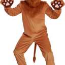 Morph Lion Costume Adult, Adult Lion Costume, Animal Costumes For Men, Safari Animal Halloween Outfit for Men (Large)
