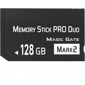 128GB Memory Stick Pro Duo MARK2 Superior High-Performance Memory with Seamless Compatibility for PSP1000/2000/3000, Cyber-Shot DSC, DSLR & Handycam