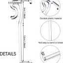 2.5 Inch Valance Clips Window Blind Clips Hidden Channel Clear Plastic Valance Retainer for Horizontal(12 Pieces)