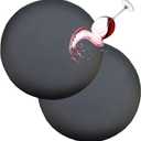 HFCNMY Stool Covers Round, 2 Pack Waterproof PU Round Bar Stool Covers with Elastic Bands Bar Chair Covers Bar Stool Seat Covers Washable Stool Cushion Slipcover for 17-18 Inch Chair(Black)