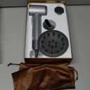 Dual Voltage Travel Hair Dryer with Diffuser, High-Speed Ionic Blow Dryer for Women, Fast Drying, Low Noise, Lightweight, No Heat Damage, European Travel 110V-120V/220V-240V (Grey)