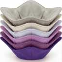 Boao 6 Pack Microwave Bowl Cozy Holder Safe Insulated Bowl Cozies Multipurpose Hot Heat Proof Soup Plate Holder to Prevent Hand from Heat and Maintain Food Warm(Purple)