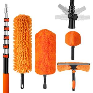 30ft High Reach Duster Kit with Extendable Pole,High Ceiling Duster Kit, 24 feet