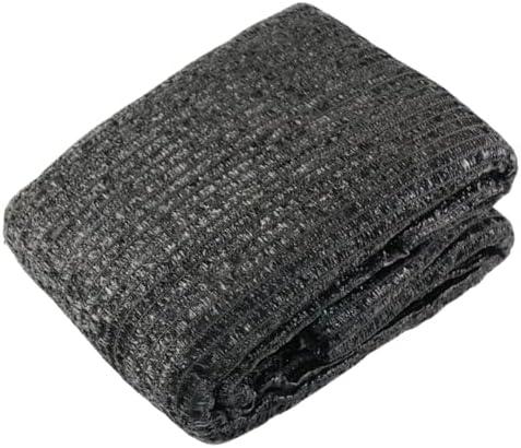 SUN GUARD Black Sunshade Net | 3' x 6' Black HDPE | UV Protection | Breathable Knitted Fabric | Reinforced Grommets | Versatile Outdoor Use