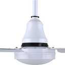 56" White Industrial Ceiling Fan – High-Performance DC Motor for Gyms, Schools, Studios, and Large Spaces – Quiet & Energy-Efficient – Wall Control Included, Extra Large
