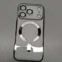 for iPhone 17 Pro Case with 1x Screen Protector, [Compatible with MagSafe] [Integrated Camera Protection], Non Yellowing Slim Cute Women Girly Magnetic Cover for iPhone 17 Pro 6.3", Silver