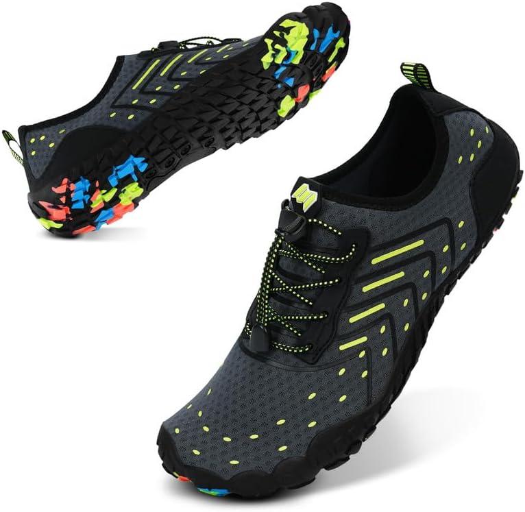 HiGropcore Water Shoes for Women Men Quick Dry Non Slip Wide Toe Barefoot Aqua Socks