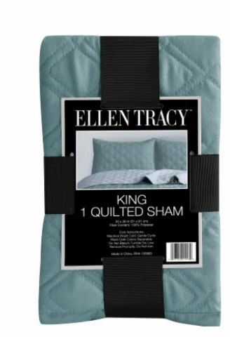 King 1 Quilted Sham 20x36in 100% Polyester
