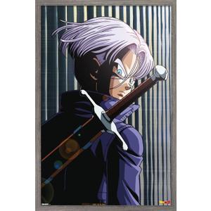 Dragon Ball Z: Cell Saga - Trunks Wall Poster, 34L" x 22.4W", Barnwood Framed Version