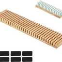 Name Badge Holder, ID Holders Badge, ID Badge Tray Organizer, Name Badge Organizer, Foam Name Badge Holder, ID Tag Name Badge Organizer, Plate ID Card Sign Decor for Desk Office School Business (4)