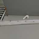No Drill Cordless Vinyl Mini Blinds,White,43.5" W x 48" H