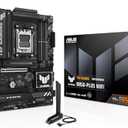 ASUS TUF Gaming B850-PLUS WiFi AMD AM5 B850 ATX Motherboard, 14+2+1 80A Stages, AI Ready, DDR5, PCIe 5.0, 3X M.2, Wi-Fi 7, 2.5Gb LAN, DisplayPort, HDMI™, USB 10Gbps & 20Gbps Type-C®, BIOS Flashback™