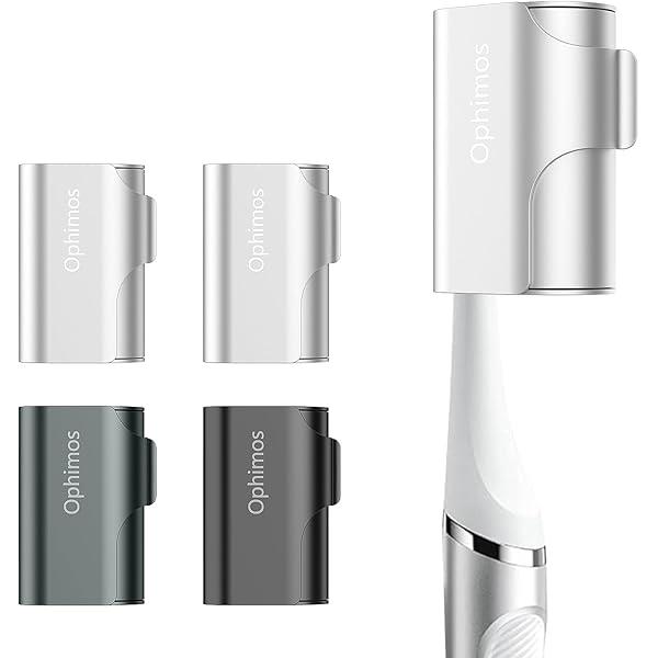 4 Count Aluminum Alloy Toothbrush Cover Caps for Family, Travel Toothbrush Covers Long-lasting Toothbrush Head Caps for Most Electric/Manual Brushes