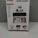 CATIGA 12 Digit Thermal Printing Calculator with Tape Print Out, Ink-Free Adding Machine, 5X Faster Quite at 8.0 LPS, Extra Large Fluorescent Display, Tax Calculation with Clock and Calendar, SP-2401