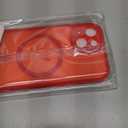 SPIDERCASE Designed for iPhone 15 Case, Magnetic Translucent with 2PCS Tempered Glass Screen Protector [Full Camera Protection] Anti-Fingerprint Phone Case for iPhone 15 6.1'',Red