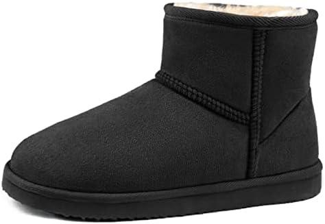 Zizor Women's Cozy Short Bootie Slippers, Winter Warm Hard Bottom House Shoes with Fuzzy Lining Size 10