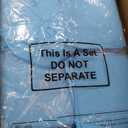 Xuhal 150 Pack Disposable Isolation Gowns PPE Gowns Disposable Bulk Fully Closed Double Tie Back Elastic Cuffs for Home Isolation, Labs, Dental, Beauty Agencies, Tattoo Practices, Unisex (Blue)