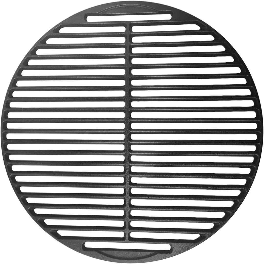 Cast Iron Cooking Grid for S/MiniMax Big Green Egg Accessories, Round Grill Grate Grids for BGE or Other Same Size Charcoal Grill (13IN)