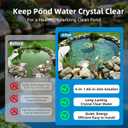 Pond Filter Fountain Kit with Powerful 18W UV Light for Koi Pond Algae Control, 660 GPH 42W High-Performance Pump Build in for 1500 Gallon Pond, 3 Water Patterns Decoration for Your Pond Landscape