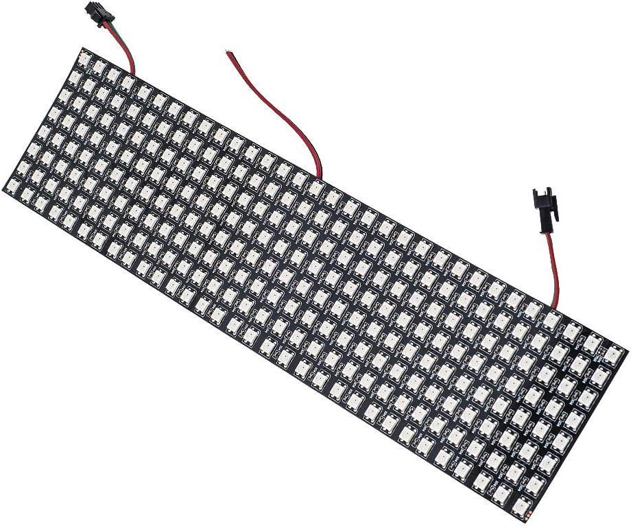 BTF-LIGHTING WS2812B ECO RGB Alloy Wires 5050SMD Individual Addressable 8X32 256 Pixels LED Matrix Flexible FPCB Full Color Works with WLED,SP802E,etc Controllers Image Video Text Display DC5V