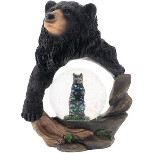 Elanze Designs Protective Black Bear and Cub Magical Whimsical Tabletop Dresser Nightstand Figurine Miniature 45MM Sturdy Polyresin Glitter Water Snow Globe Decoration (Multicolor) Elanze Designs Protective Black Bear and Cub Magical Whimsical Tabletop Dresser Nightstand Figurine Miniature 45MM Sturdy Polyresin Glitter Water Snow Globe Decoration (Multicolor)